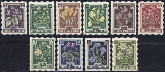 ÖSTERREICH 1948 MiNr. 868-877