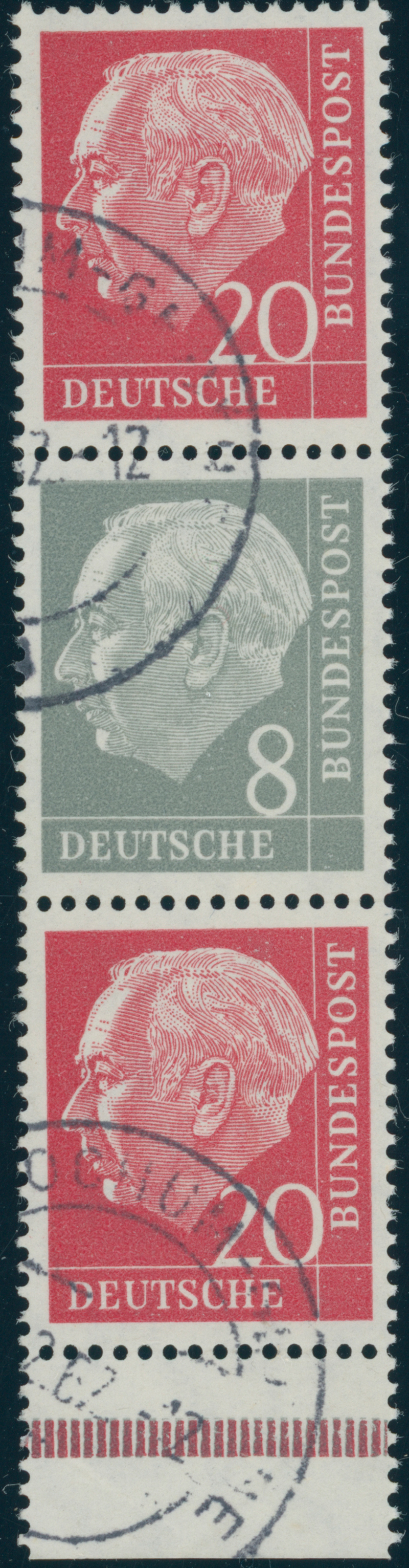 BRD 1960 Zusammendruck S 52 Y II