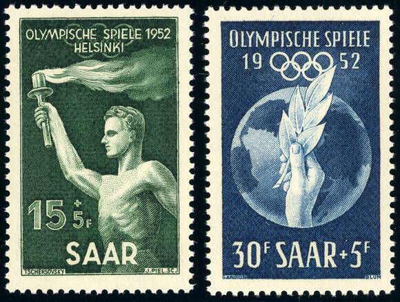 SAARLAND 1952 MiNr. 314-315