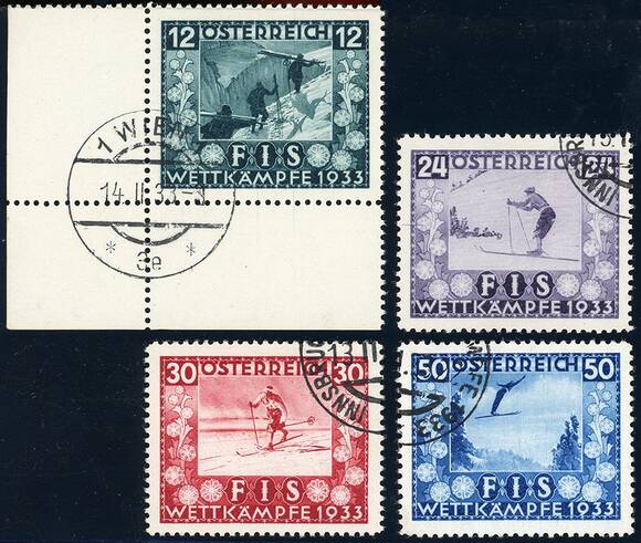 ÖSTERREICH 1933 MiNr. 551-554 ÖSTERREICH 1933 MiNr. 551-554