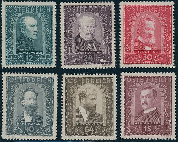 ÖSTERREICH 1932 MiNr. 545-550 ÖSTERREICH 1932 MiNr. 545-550