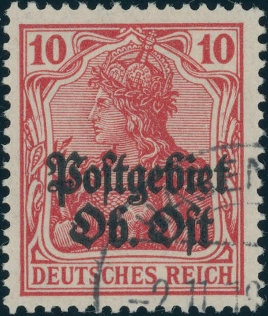 POSTGEBIET OBERBEFEHLSHABER OST 1918 MiNr. 5 d