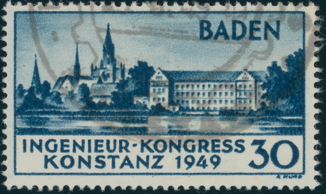 FZ BADEN, MiNr. 46 I mit SST