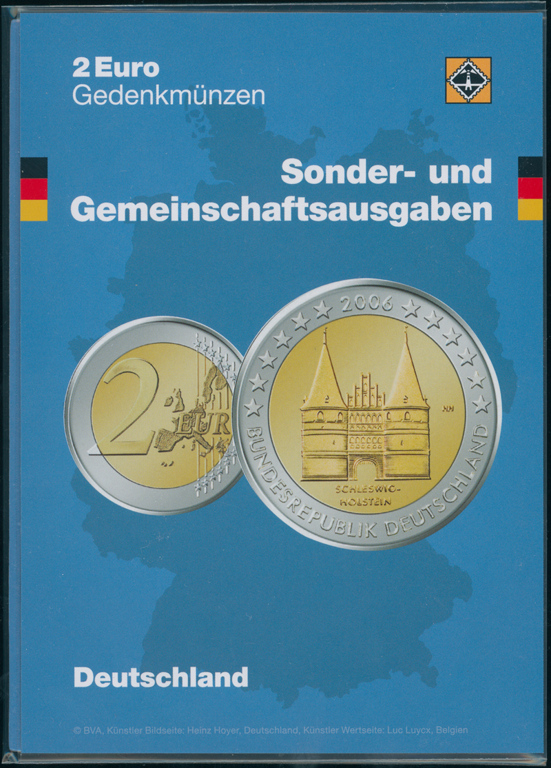 BRD 2012 10 Jahre Euro-Bargeld 5 x 2 Euro
