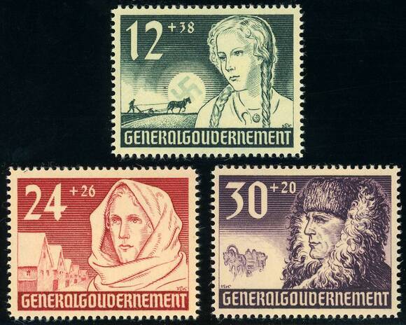 GG 1940 MiNr. 56-58