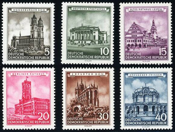 DDR 1955 MiNr. 491-496