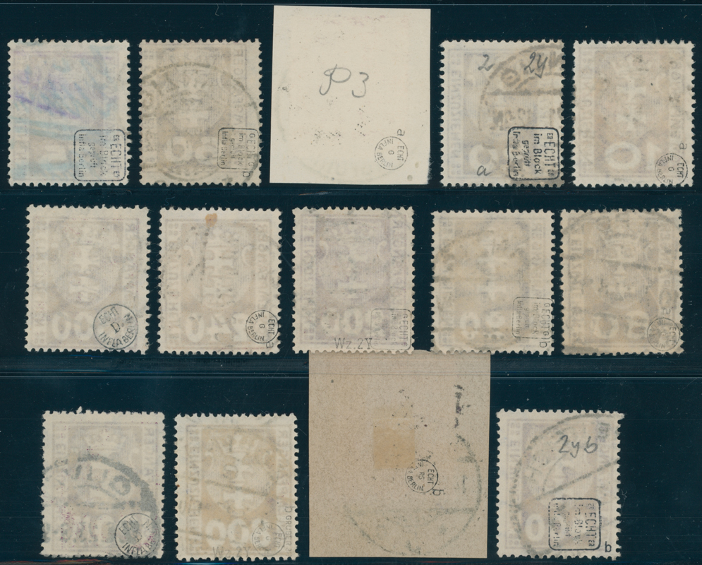 DANZIG PORTO 1921 MiNr. P 1-14