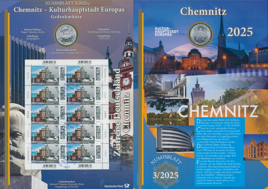 NUMISBLATT 2/2025 Deutsche Post mit Silber-Gedenkmünze 20 Euro Kopie