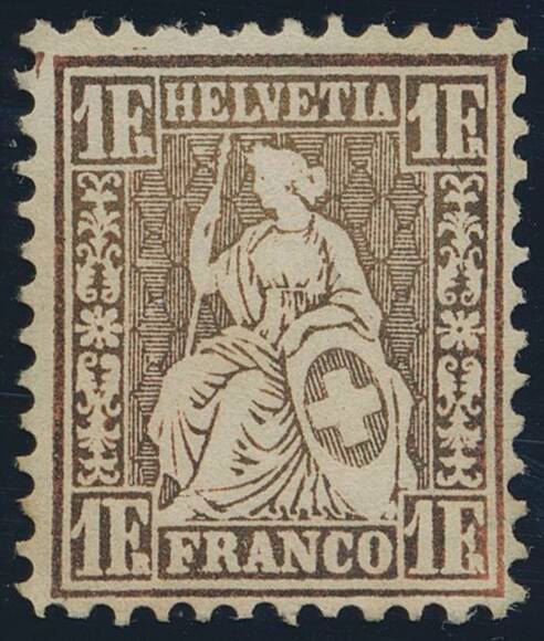 SCHWEIZ 1863 MiNr. 28 a SCHWEIZ 1863 MiNr. 28 a
