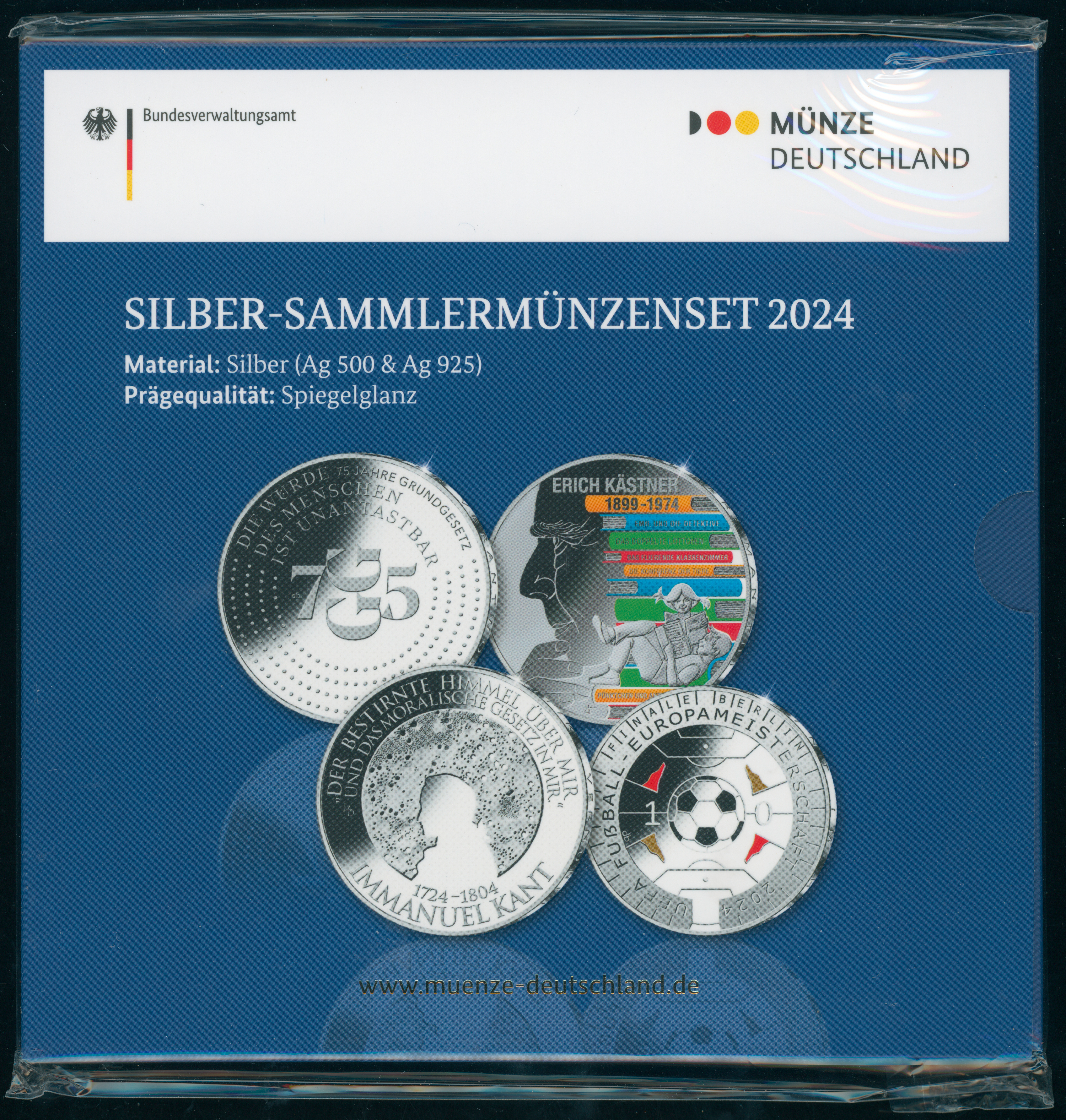 BRD 2024 3 x 20 Euro und 1 x 11 Euro Sammlermünzenset PP