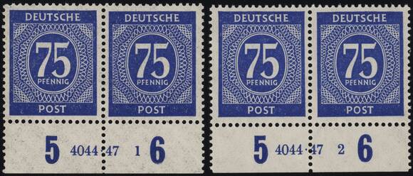 ALL.BES MiNr. 934 a HAN 4044.47 1 und 2 ALL.BES MiNr. 934 a HAN 4044.47 1 und 2