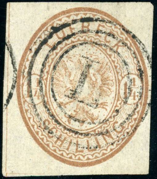 LÜBECK 1864 MiNr. 13 a LÜBECK 1864 MiNr. 13 a