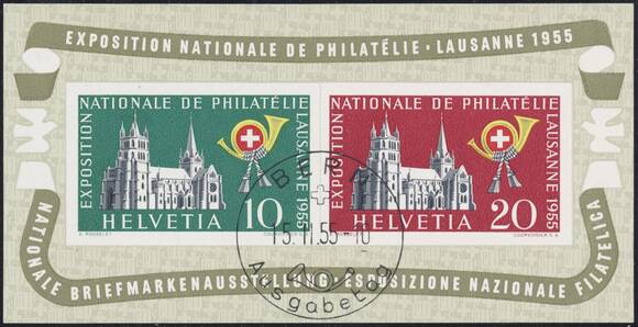 SCHWEIZ 1955 Block 15