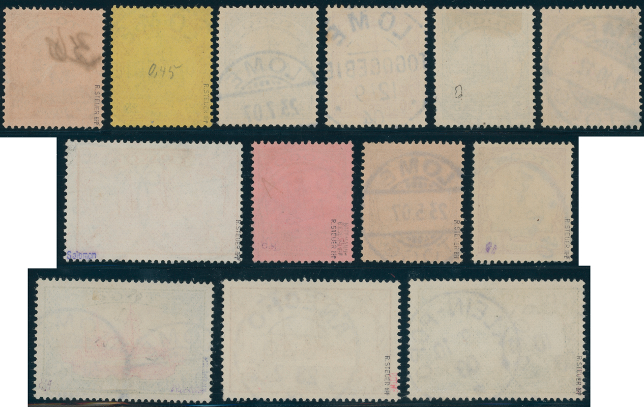 TOGO 1900 MiNr. 7-19