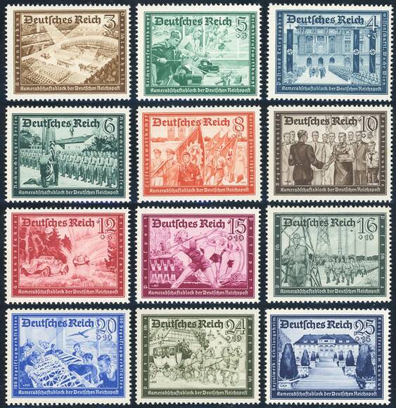 Deutsches Reich 1939 MiNr. 702-713