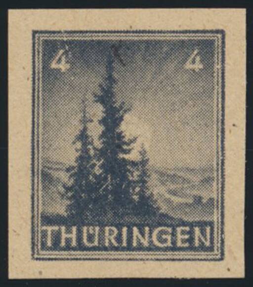 SBZ MiNr. 93 AY z2 U, ungezähnt SBZ MiNr. 93 AY z2 U, ungezähnt