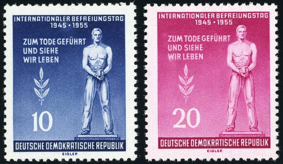 DDR 1955 MiNr. 459-460 A