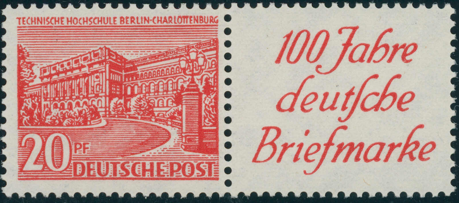 BERLIN 1949 Zusammendruck W 15