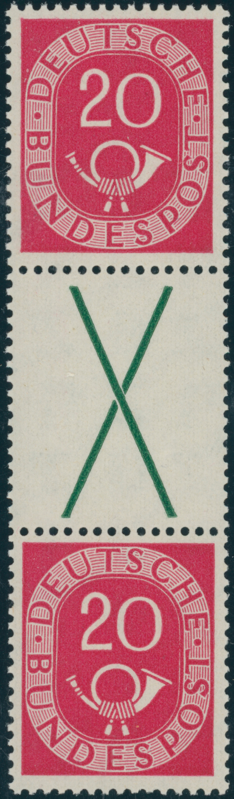 BRD 1951 Zusammendruck S 6