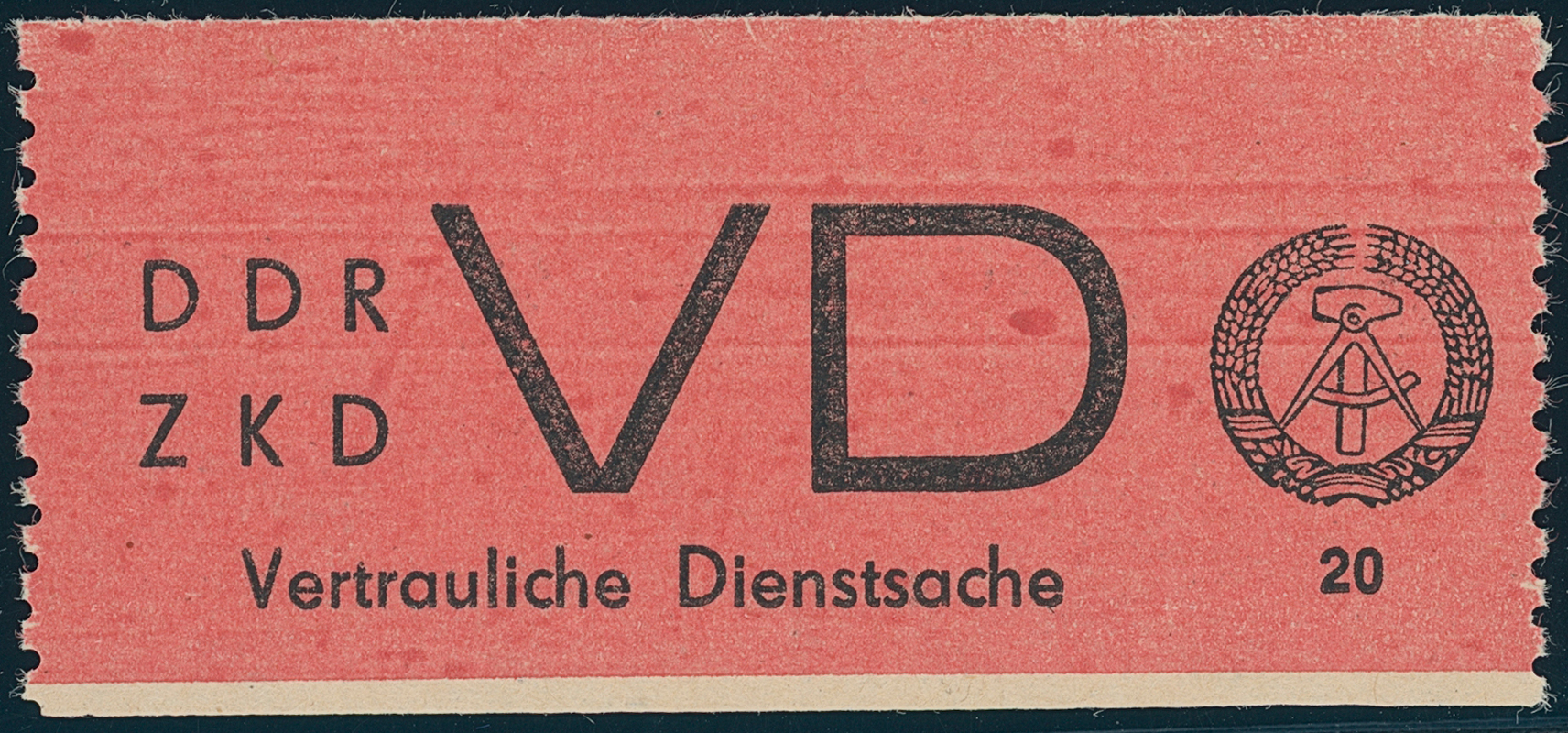 DDR-Dienst MiNr. D 1 A
