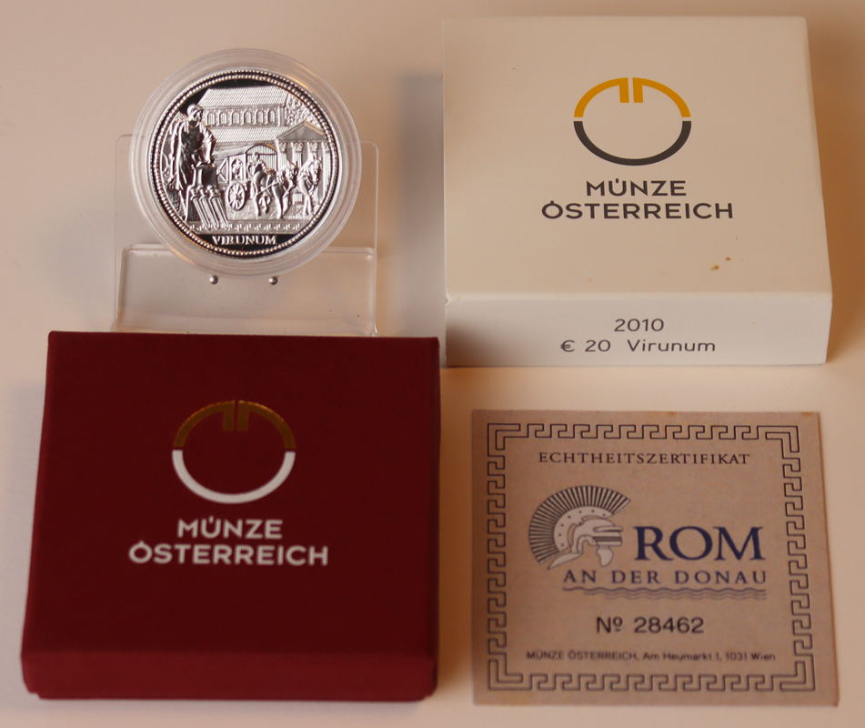 ÖSTERREICH 2010 20 Euro Virunum PP