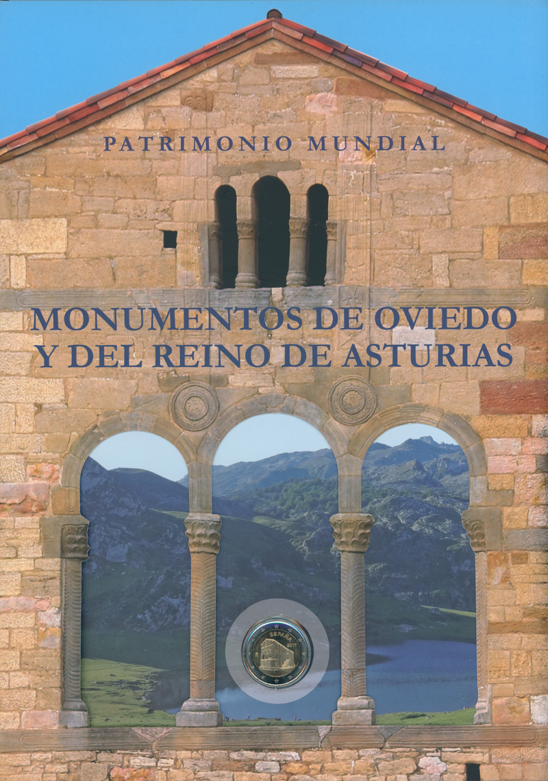 SPANIEN 2 Euro 2017 Unesco Kulturdenkmal Santa Maria del Naranco bei Oviedo
