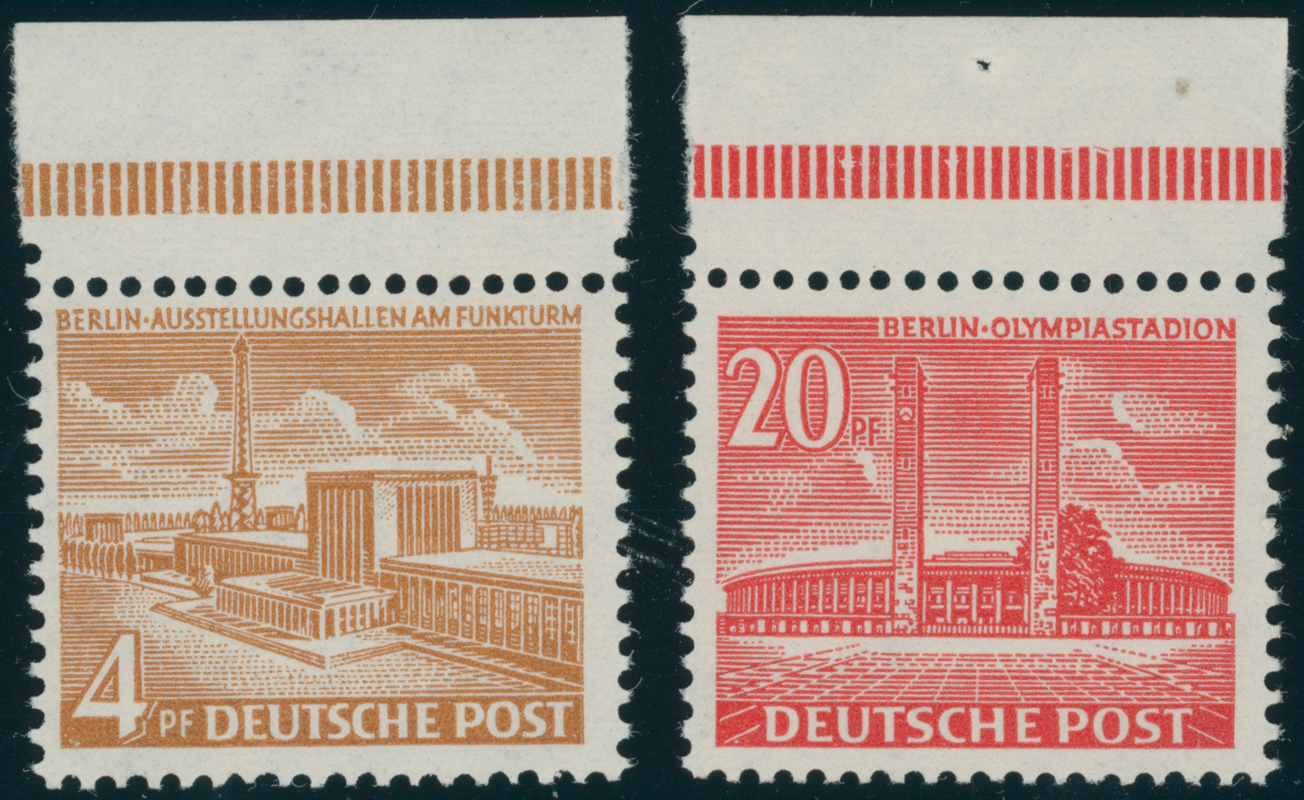 BERLIN 1953 MiNr. 112-113 Seitenrand