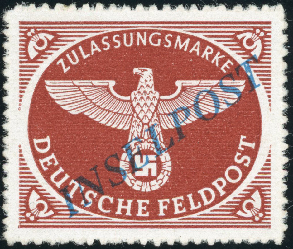 INSELPOST 1944 MiNr. 10 B c Platte I/2