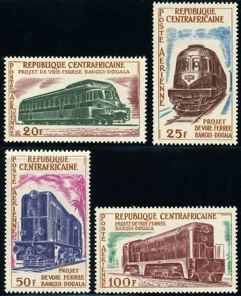 ZENTRALAFRIKANISCHE REPUBLIK 1963 MiNr. 47-50
