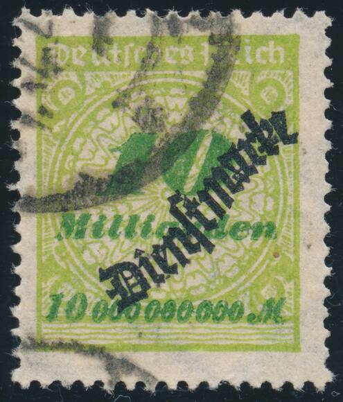 DR DIENST 1923 MiNr. D 86 DR DIENST 1923 MiNr. D 86