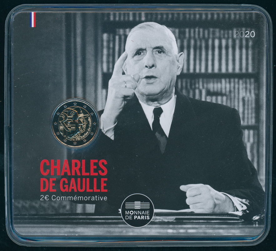 FRANKREICH 2 Euro 2020 Charles de Gaulle Coincard