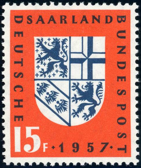 SAARLAND 1957 MiNr. 379