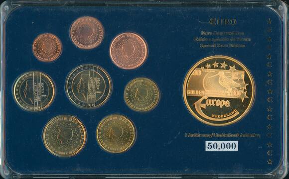 NIEDERLANDE 1999-2003 Kursmünzsatz Euro-Sonderedition mit Medaille NIEDERLANDE 1999-2003 Kursmünzsatz Euro-Sonderedition mit Medaille