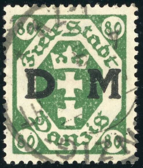 DANZIG DIENST 1922 MiNr. D 16 X DANZIG DIENST 1922 MiNr. D 16 X