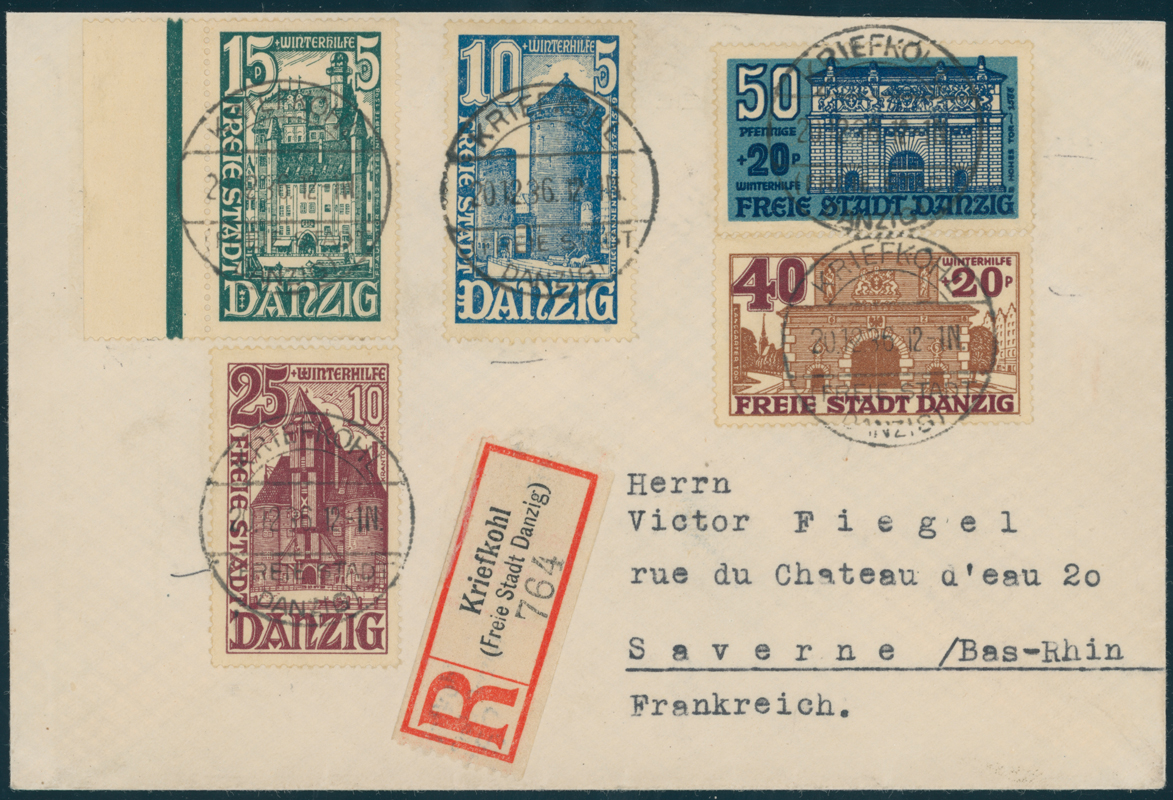 DANZIG 1936 MiNr. 262-266