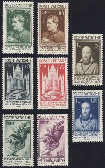 VATIKANSTADT 1936 MiNr. 51-58