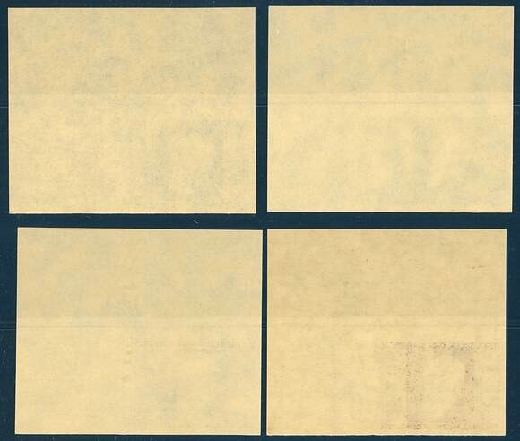 ÖSTERREICH 1946, MiNr. 772-775 B Luxusbogenecken OR
