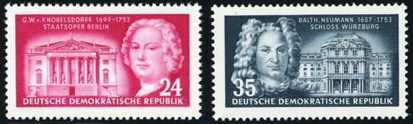 DDR 1953 MiNr. 382-383