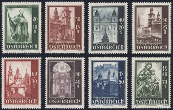 ÖSTERREICH 1948 MiNr. 885-892
