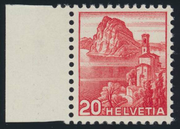 SCHWEIZ 1938 MiNr. 327 DP Doppelprägung SCHWEIZ 1938 MiNr. 327 DP Doppelprägung