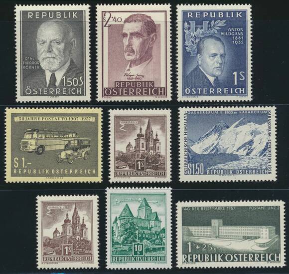 ÖSTERREICH 1957 Jahrgang komplett ÖSTERREICH 1957 Jahrgang komplett