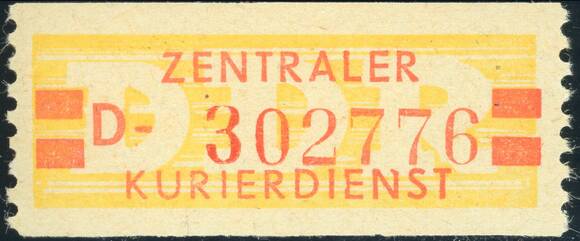 DDR-Dienst MiNr. B 19 I D N