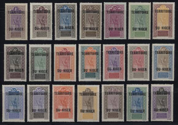 FRANZÖSISCH-NIGER 1921 MiNr. 1-21