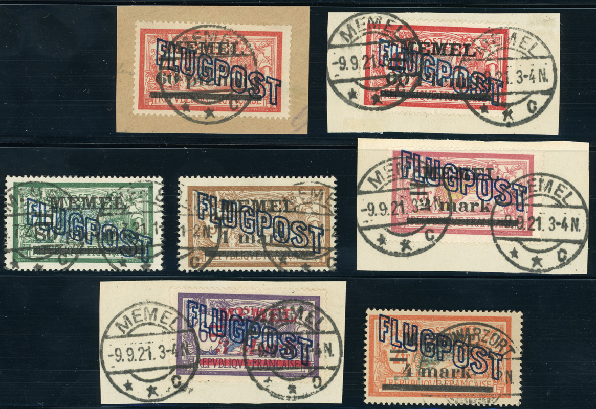 MEMELGEBIET 1921 MiNr. 40-46