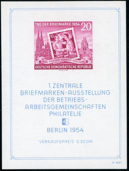DDR 1954 Block 10