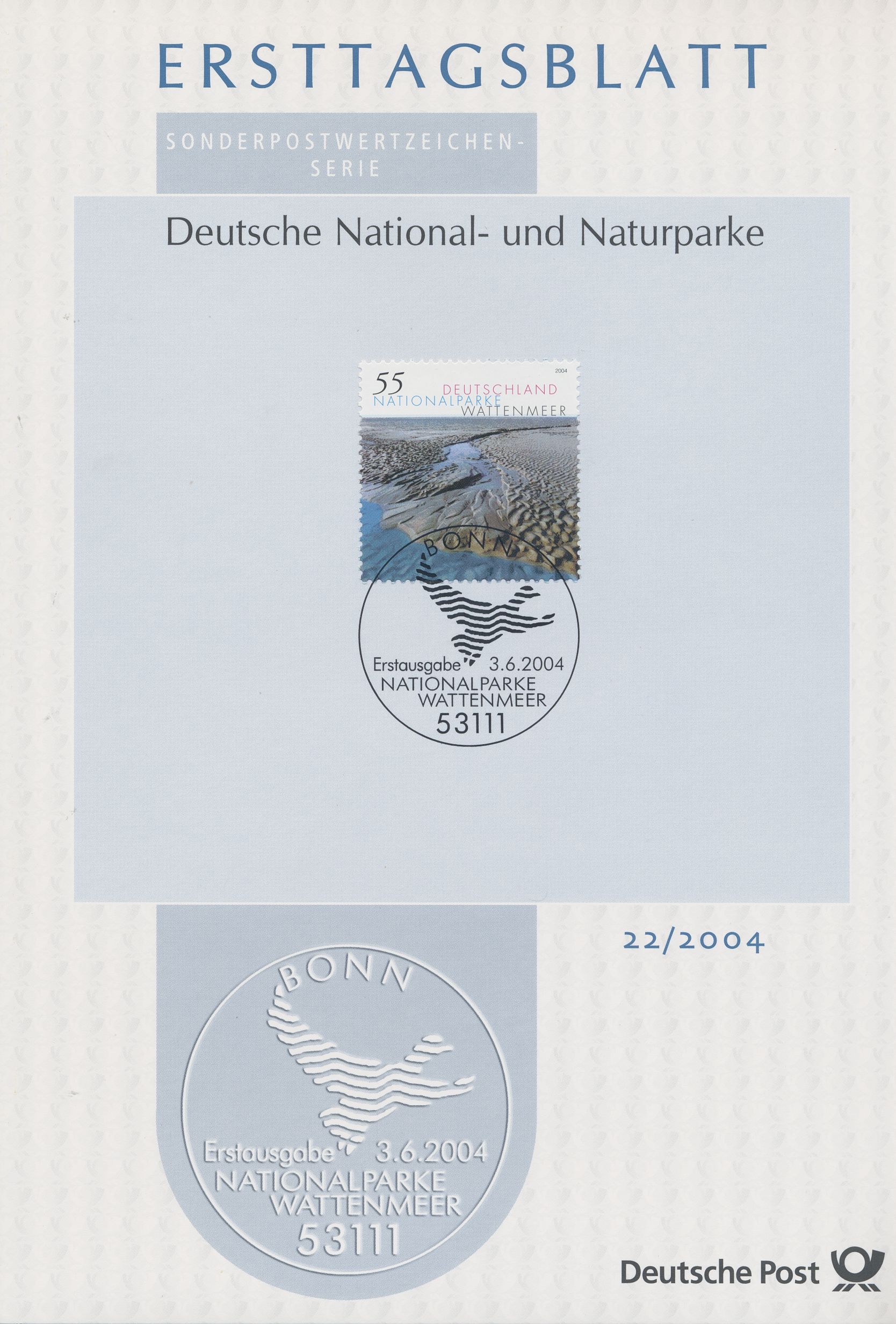BRD Ersttagsblätter Jahrgang 2004