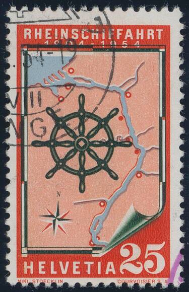 SCHWEIZ 1954 MiNr. 595 PF SCHWEIZ 1954 MiNr. 595 PF