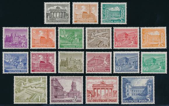 BERLIN 1949 MiNr. 42-60 BERLIN 1949 MiNr. 42-60