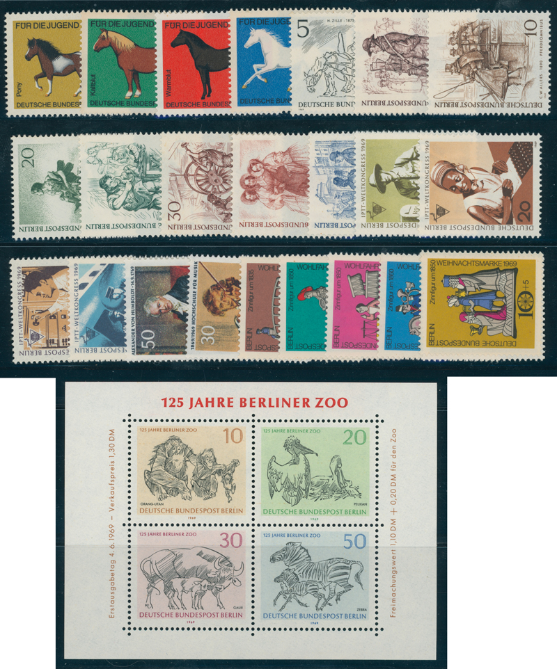 BERLIN 1969 Jahrgang komplett