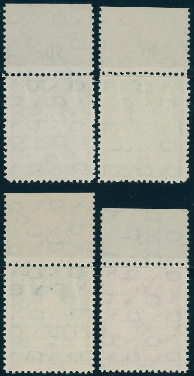 BIZONE 1948 MiNr. 97-100 II Oberrand